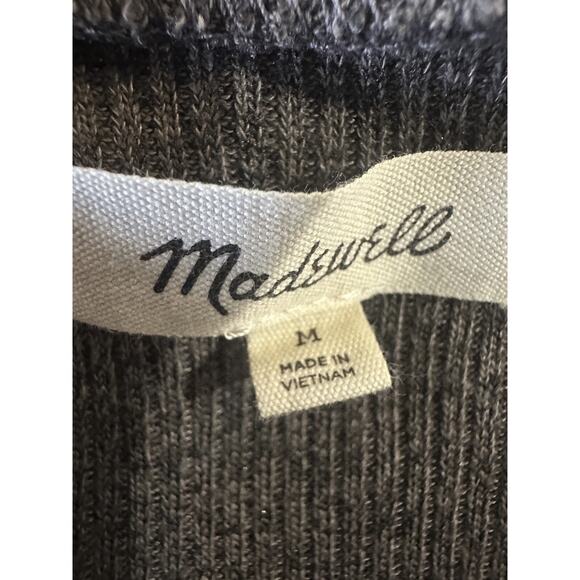 Madewell Ribbed Pocket Tee Midi Dress Short Sleeve Gray AB300 Womens Size Medium - Picture 11 of 15